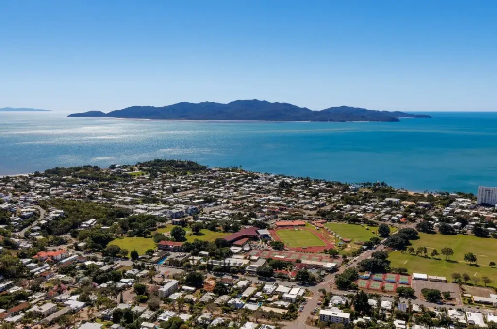 Aerial shot of Townsville, Queensland
